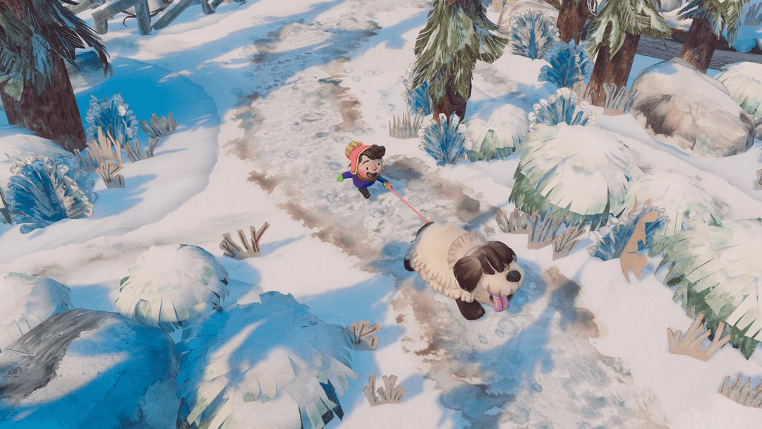Blender Studioが17年ぶりのゲーム開発『DOGWALK』を無料リリース。大型犬になって冬の森を探索するペーパークラフト風マイクロゲーム