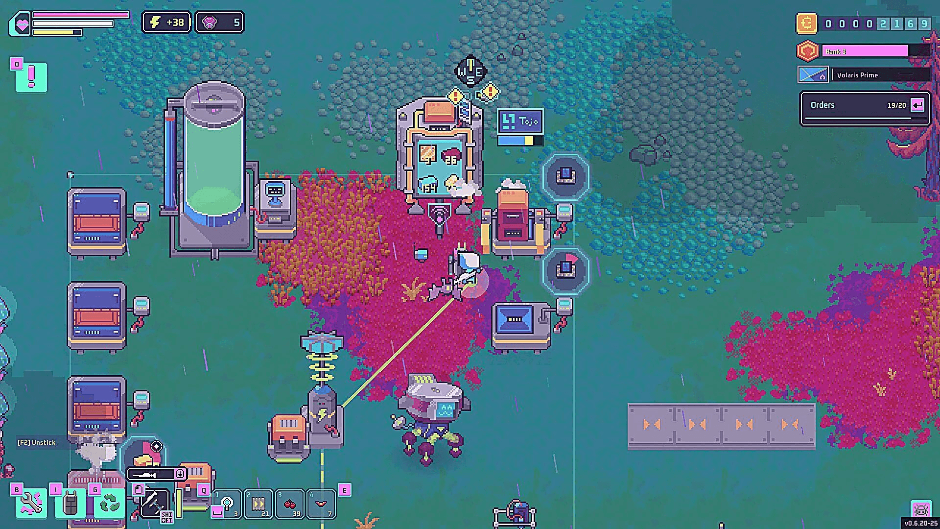 異星の大地で築く夢の基地『Prospector』。資源採取から自動化まで、一人前の宇宙プロスペクターを目指せ