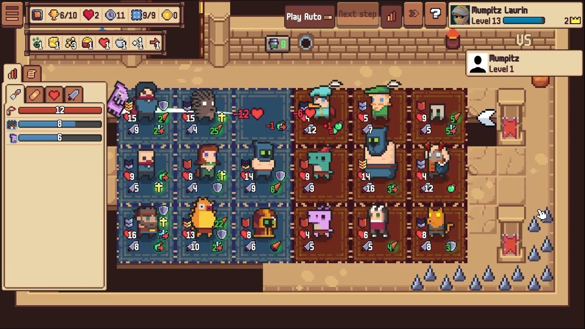 3×3のマス目で戦略バトル!小さな騎士団の大きな野望『オートナイト団』。デッキ構築とシナジーで頂点を目指せ