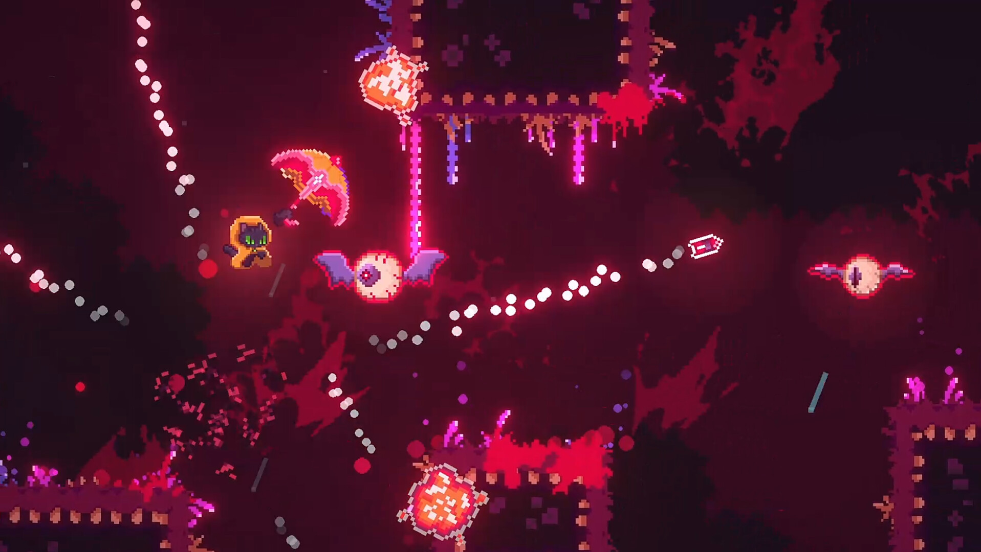 傘で悪魔を叩き潰す！レインコートを着た猫の地獄行アクション『Hellbrella』。「一体なぜ傘で戦うんだ？」という疑問は秒で解決する